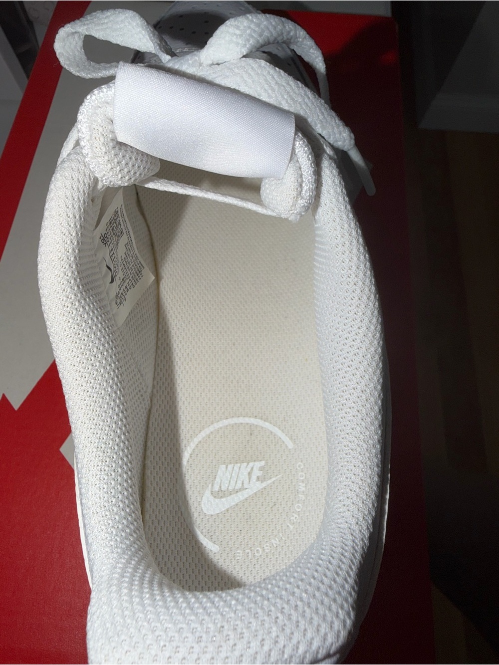 Nike White Low-Top Platform Sneakers - Picture 3 of 6
